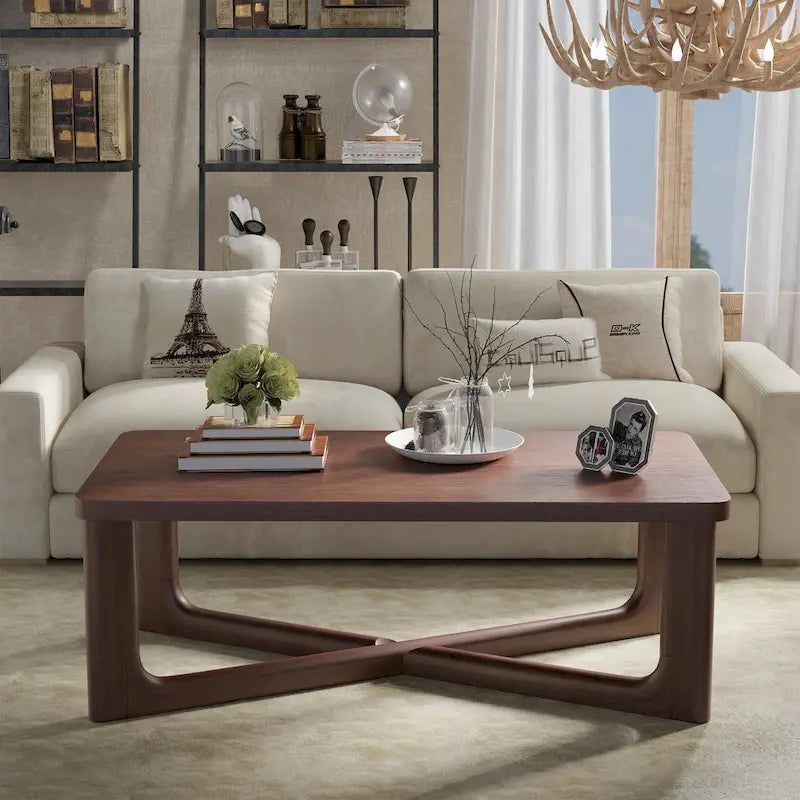 Table basse en bois massif style nordique - 20*10