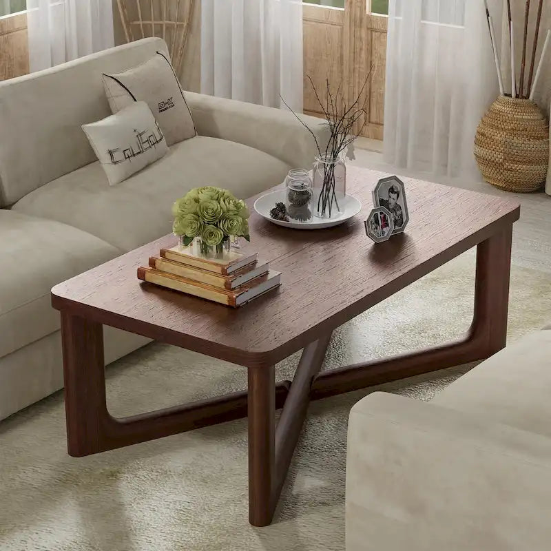 Table basse en bois massif style nordique - 20*10