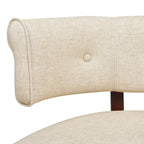 Banquette causeuse touffetée 51 (moderne, avec accoudoirs encastrés)