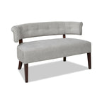 Banquette causeuse touffetée 51 (moderne, avec accoudoirs encastrés)