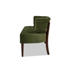 Banquette causeuse touffetée 51 (moderne, avec accoudoirs encastrés)