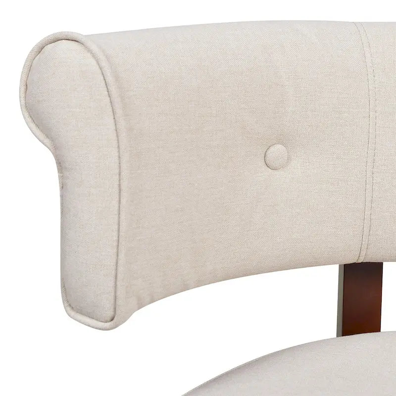 Banquette causeuse touffetée 51 (moderne, avec accoudoirs encastrés)