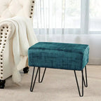 Pouf en velours texturé