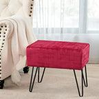 Pouf en velours texturé