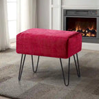 Pouf en velours texturé