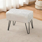 Pouf en velours texturé