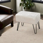 Pouf en velours texturé