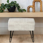 Pouf en velours texturé