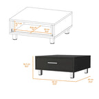 Table basse de 10 pouces de hauteur