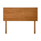Tête de lit en bois massif pour lit Queen/King avec design à panneau plat, à assortir avec notre cadre de lit flottant, Teck