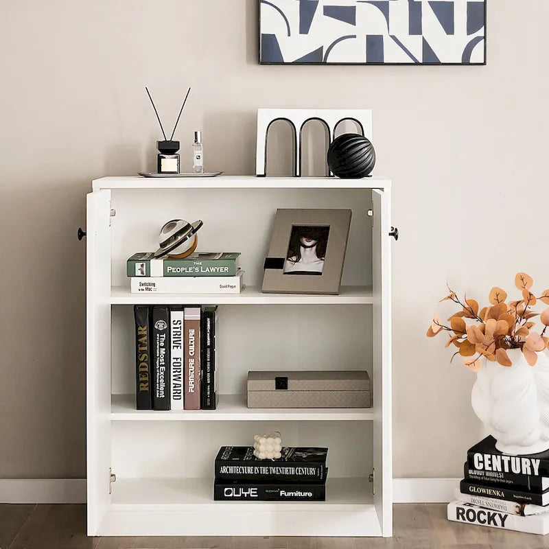 Meuble de Rangement 2 Portes avec 3 Étagères - Voir Détails