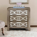 SAFAVIEH Nairne Grey 3-Drawer Chest - 26Wx12Dx28H