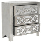 Commode à 3 tiroirs Nairne Grise - 26Lx12Px28H