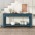 Console/Table de canapé avec tiroirs de rangement et étagère inférieure