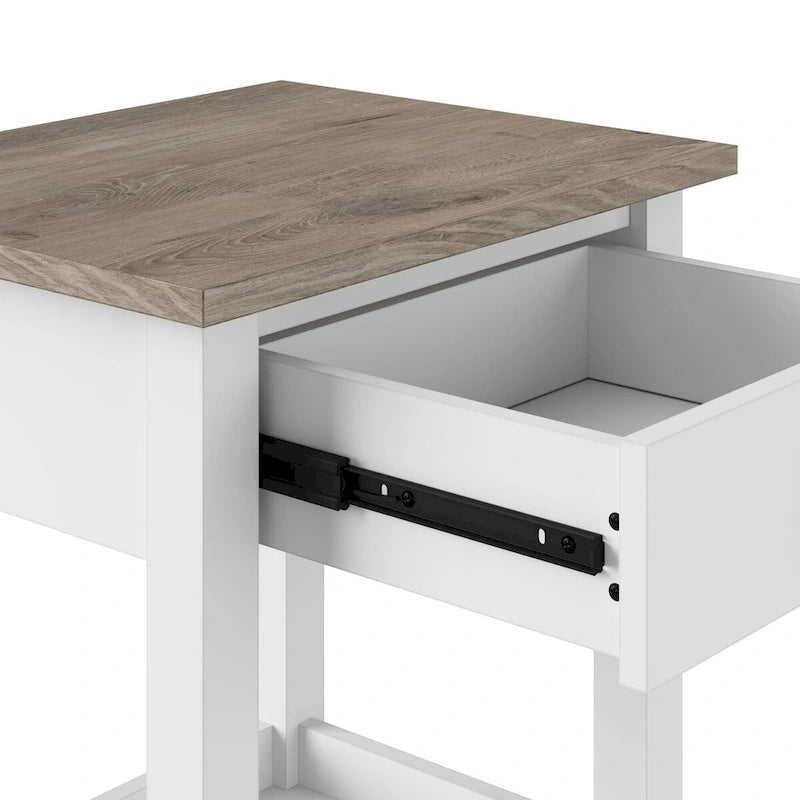 Table d'appoint de salon de ferme.
