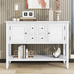 Buffet console vintage avec étagère inférieure