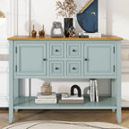Buffet console vintage avec étagère inférieure