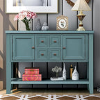 Buffet console vintage avec étagère inférieure