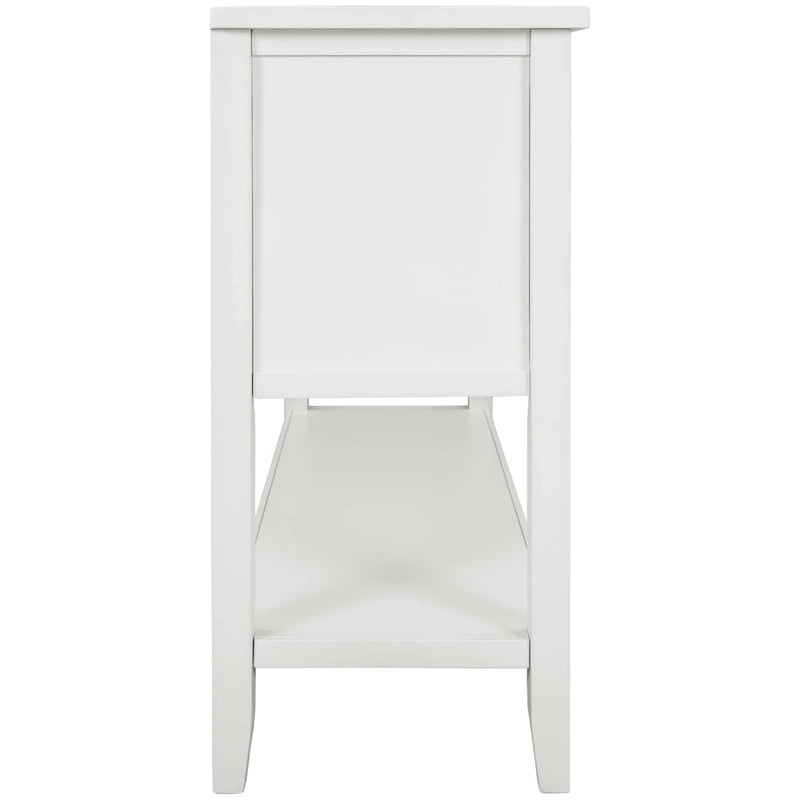 Buffet console vintage avec étagère inférieure