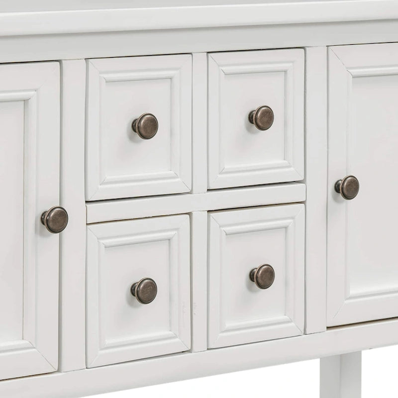 Buffet console vintage avec étagère inférieure