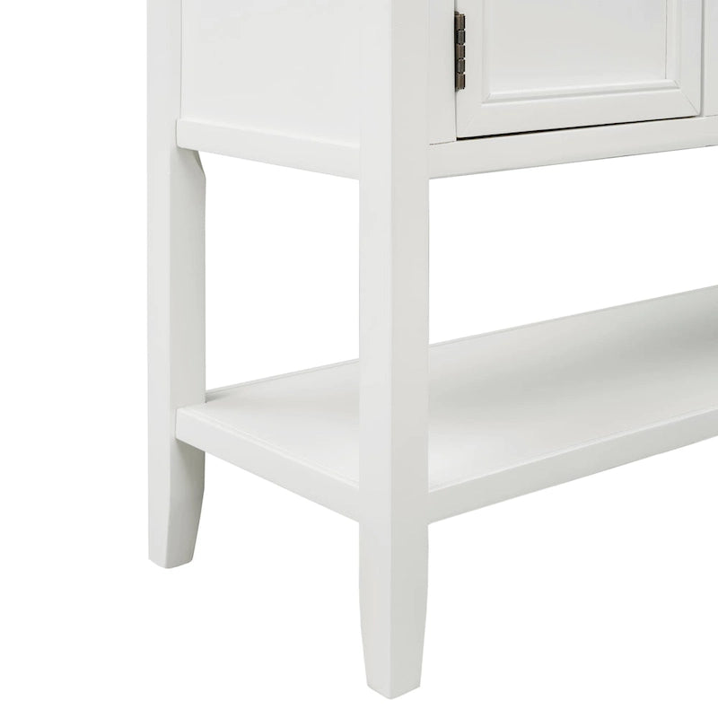 Buffet console vintage avec étagère inférieure