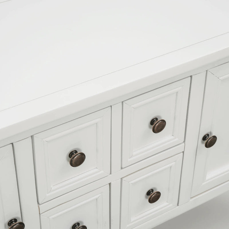 Buffet console vintage avec étagère inférieure