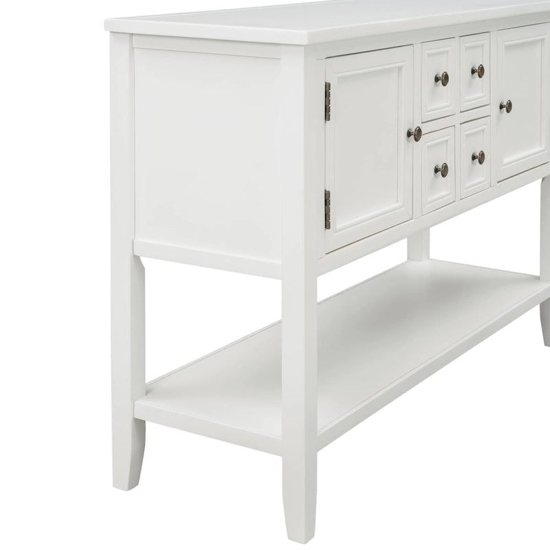 Buffet console vintage avec étagère inférieure