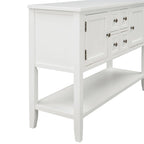 Buffet console vintage avec étagère inférieure