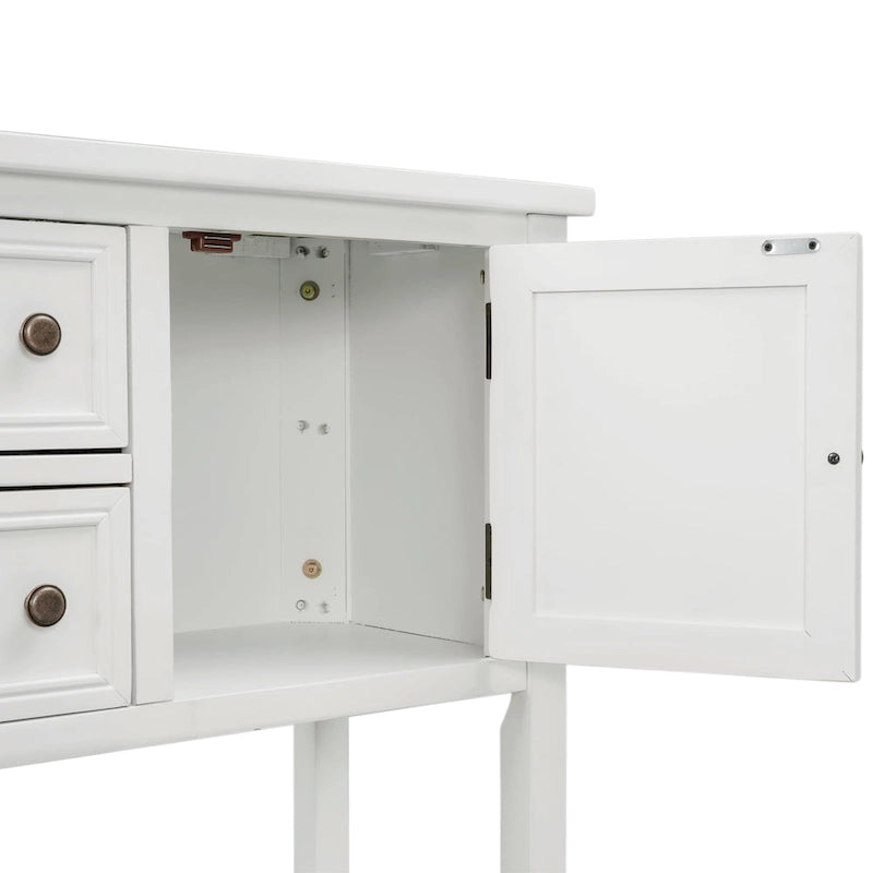 Buffet console vintage avec étagère inférieure