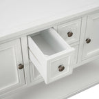Buffet console vintage avec étagère inférieure