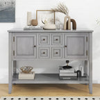 Buffet console vintage avec étagère inférieure