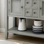 Buffet console vintage avec étagère inférieure