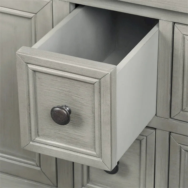 Buffet console vintage avec étagère inférieure