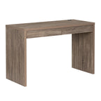Bureau gris à double tiroir