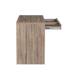 Bureau gris à double tiroir