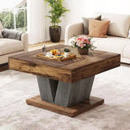 Table basse carrée en bois de 31,5 pouces - Table d'appoint/de cocktail