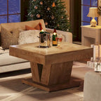 Table basse carrée en bois de 31,5 pouces - Table d'appoint/de cocktail