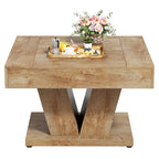 Table basse carrée en bois de 31,5 pouces - Table d'appoint/de cocktail