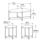 Ensemble de 3 tables d'appoint