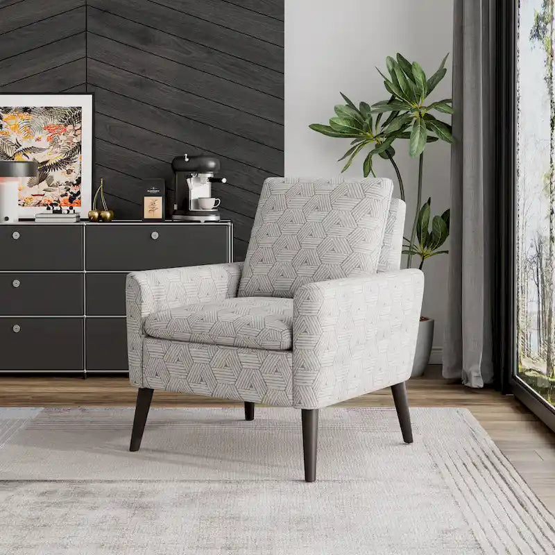 Fauteuil d'appoint petit espace style Mid-Century Modern
