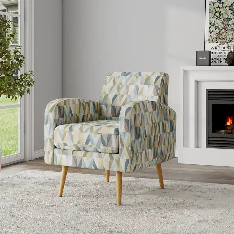 Fauteuil d'appoint petit espace style Mid-Century Modern