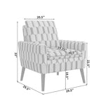 Fauteuil d'appoint petit espace style Mid-Century Modern