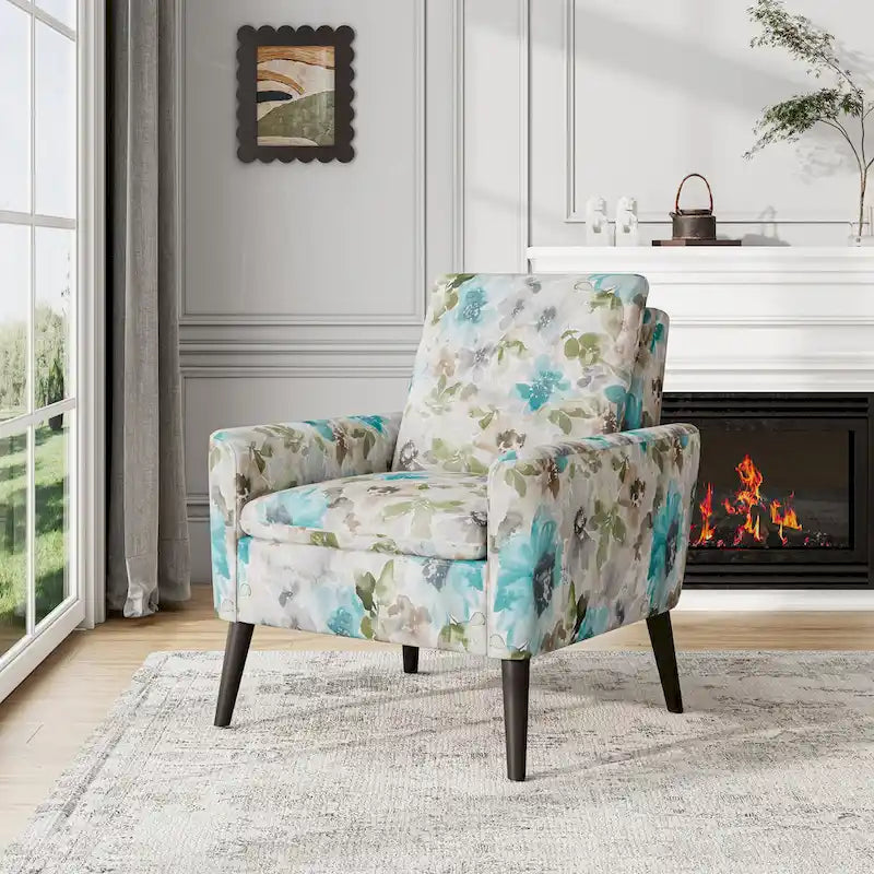 Fauteuil d'appoint petit espace style Mid-Century Modern