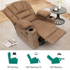 Fauteuil inclinable pivotant et basculant manuel pour personnes âgées Fauteuil inclinable pivotant et coulissant