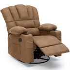 Fauteuil inclinable pivotant et basculant manuel pour personnes âgées Fauteuil inclinable pivotant et coulissant